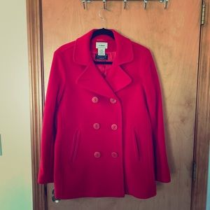LLBean Classic Lambswool Peacoat